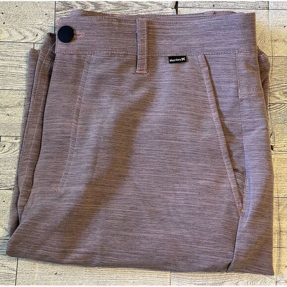 Hurley Other - EUC Hurley Shorts Mens 30 Pink Salmon Board Shorts Flat Front Tie Stretch Drifit